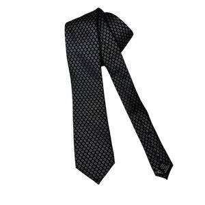 The Original Ben Sherman 100% silk tie black white polka dots new with tags